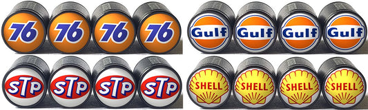 Check Out These Vintage Gas and Oil Logo Tire Valve Caps! - AutoValveCaps