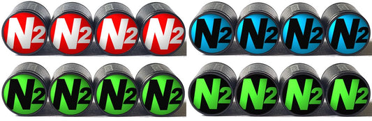 N2 NItrogen Tire Valve Caps - New Designs! - AutoValveCaps