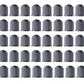 Gray Tire Valve Caps (Style 2) - Plastic - Sets of 10, 25, 50 or 100 - Universal, Fits all Vehicles