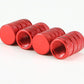 Barrel Aluminum Tire Valve Caps - Set of Four - Universal, Fits on all Vehicles