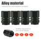 Black Hex Aluminum Tire Valve Caps - Universal, Fits on all Vehicles