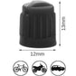 Black Tire Valve Caps - Heavy Duty Plastic - Universal