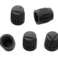 Black Tire Valve Caps - Heavy Duty Plastic - Universal