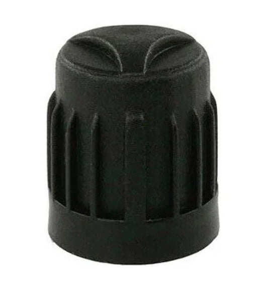 Black Tire Valve Caps - Heavy Duty Plastic - Universal