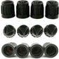 Black Tire Valve Caps - Heavy Duty Plastic - Universal