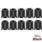 Black Tire Valve Caps - Plastic - Universal