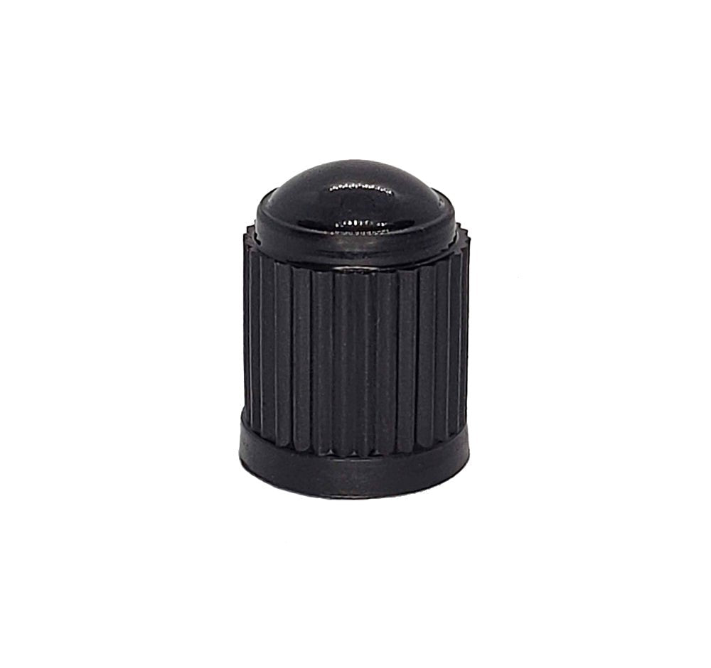 Black Tire Valve Caps - Plastic - Universal