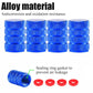 Blue Barrel Aluminum Tire Valve Caps - Universal, Fits on all Vehicles