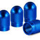 Blue Dome Aluminum Tire Valve Caps - Universal, Fits all Vehicles