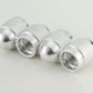 Dome Aluminum Tire Valve Caps - Universal, Fits all Vehicles