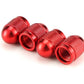 Dome Aluminum Tire Valve Caps - Universal, Fits all Vehicles