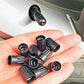 Extended Black Tire Valve Caps - Heavy Duty Plastic - Universal