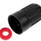 Extended Black Tire Valve Caps - Heavy Duty Plastic - Universal