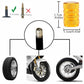 Gold Barrel Aluminum Tire Valve Caps - Universal, Fits on all Vehicles