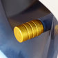 Gold Barrel Aluminum Tire Valve Caps - Universal, Fits on all Vehicles