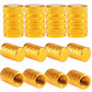 Gold Barrel Aluminum Tire Valve Caps - Universal, Fits on all Vehicles