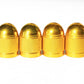 Gold Dome Aluminum Tire Valve Caps - Sets of 4, 8, 12 or 20 - Universal, Fits all Vehicles