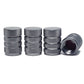 Gray Barrel Aluminum Tire Valve Caps - Universal, Fits on all Vehicles