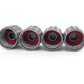 Gray Tire Valve Caps (Style 1) - Plastic - Universal