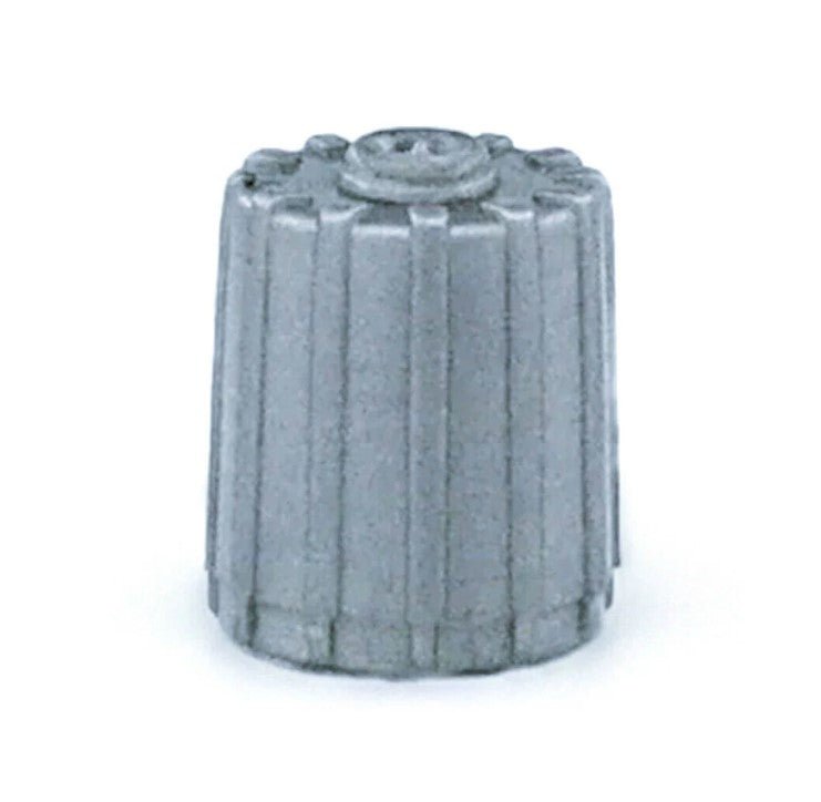 Gray Tire Valve Caps (Style 1) - Plastic - Universal