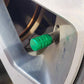 Green Barrel Aluminum Tire Valve Caps - Universal, Fits on all Vehicles