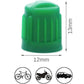 Green Tire Valve Caps - Heavy Duty Plastic - Universal