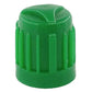 Green Tire Valve Caps - Heavy Duty Plastic - Universal