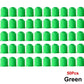 Green Tire Valve Caps - Plastic - Universal