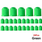 Green Tire Valve Caps - Plastic - Universal