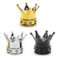 Kings Crown Tire Valve Caps - Set of Four - Gold, SIlver or Black - Universal