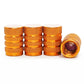 Orange Barrel Aluminum Tire Valve Caps - Universal, Fits on all Vehicles