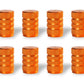 Orange Barrel Aluminum Tire Valve Caps - Universal, Fits on all Vehicles