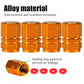 Orange Hex Aluminum Tire Valve Caps - Universal, Fits on all Vehicles