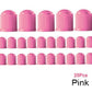 Pink Tire Valve Caps - Plastic - Universal