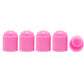 Pink Tire Valve Caps - Plastic - Universal