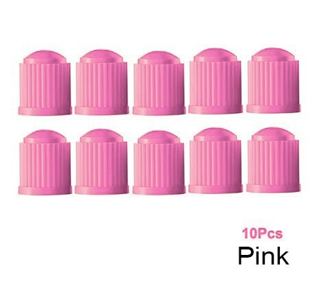 Pink Tire Valve Caps - Plastic - Universal