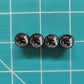 Spartan Helmet Tire Valve Caps - Black Aluminum - Set of Four