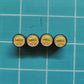 Vintage Shell Gas Logo Tire Valve Caps - Black Aluminum - Set of Four