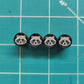 Raccoon Tire Valve Caps - Black Aluminum - Set of Four