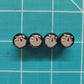 Cute Sloth Tire Valve Caps - Black Aluminum - Set of Four