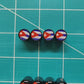 Cuban Cuba Flag Tire Valve Stem Caps - Black Aluminum - Set of Four