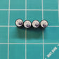 Bowling Ball and Pins Tire Valve Caps - Black Aluminum - Set of Four