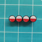 Poland Polish Flag Tire Valve Caps - Black Aluminum - Set of Four