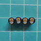 Tiki Mask (Style 1) Tire Valve Caps - Black Aluminum - Set of Four