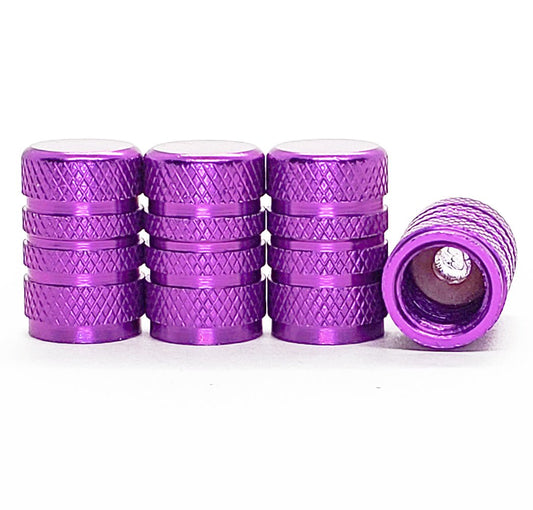 Purple Barrel Aluminum Tire Valve Caps - Universal, Fits on all Vehicles