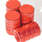 Red Barrel Aluminum Tire Valve Caps - Universal, Fits on all Vehicles