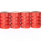 Red Barrel Aluminum Tire Valve Caps - Universal, Fits on all Vehicles