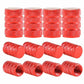 Red Barrel Aluminum Tire Valve Caps - Universal, Fits on all Vehicles