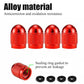 Red Dome Aluminum Tire Valve Caps - Sets of 4, 8, 12 or 20 - Universal, Fits all Vehicles