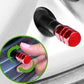 Red Hex Aluminum Tire Valve Caps - Universal, Fits on all Vehicles